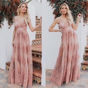 Antonia Maxi Dress - Mauve